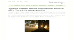Desktop Screenshot of aidshealing.org